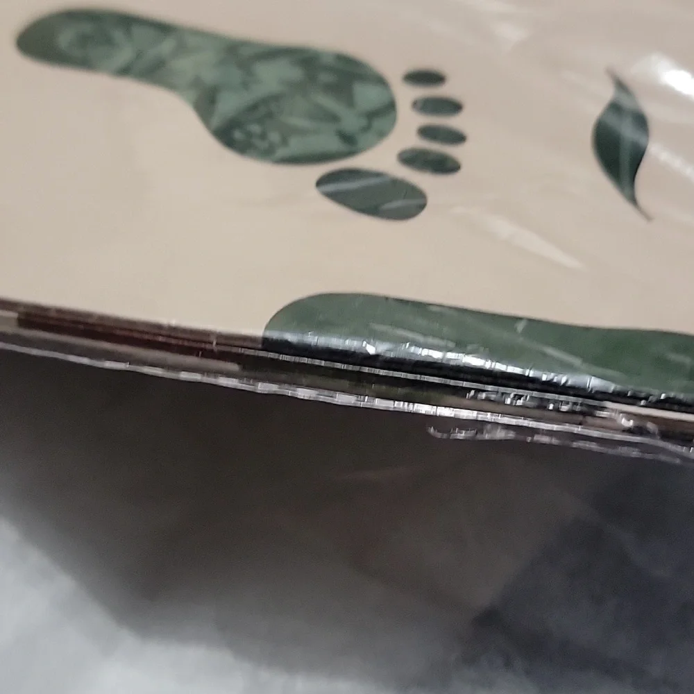 🍎Nwt 12 Sheets Green Living Wrapping Paper Set Footprints Shopping Bags House